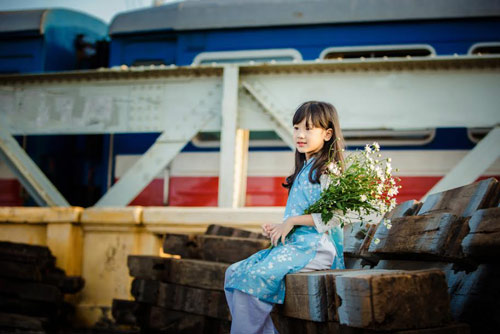 Bé gái Hà Nội đẹp mong manh trong mùa cúc họa mi - 9