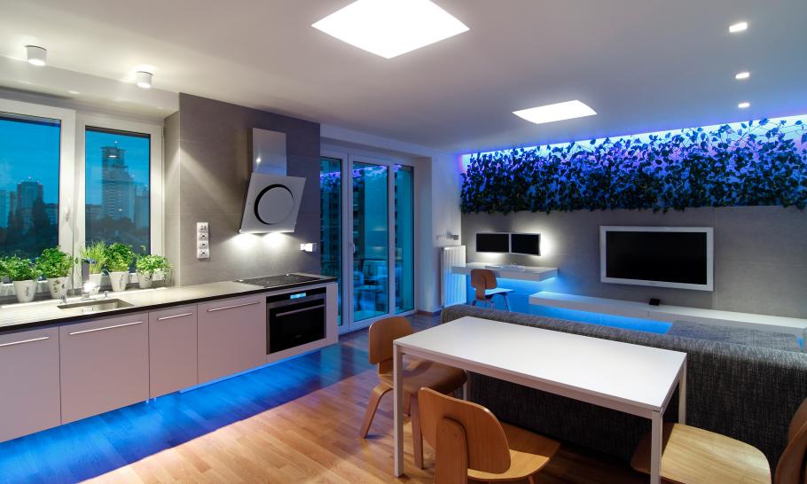 Đã mắt nhà nhỏ 51m2 lắp đèn chiếu sáng ngập nhà - 1