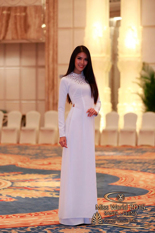 Những hình ảnh khó quên của Lan Khuê tại Hoa hậu Thế giới - 1