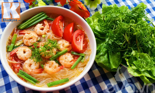 Thơm ngon, nóng hổi với miến nấu tôm - 9