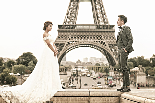 Ảnh cưới Paris của cặp đôi yêu 4 năm gặp 8 lần - 19