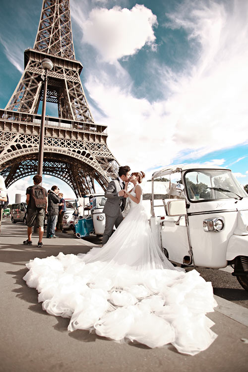 Ảnh cưới Paris của cặp đôi yêu 4 năm gặp 8 lần - 3