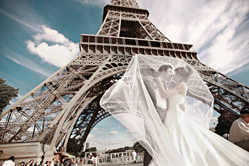 Ảnh cưới Paris của cặp đôi yêu 4 năm gặp 8 lần - 14