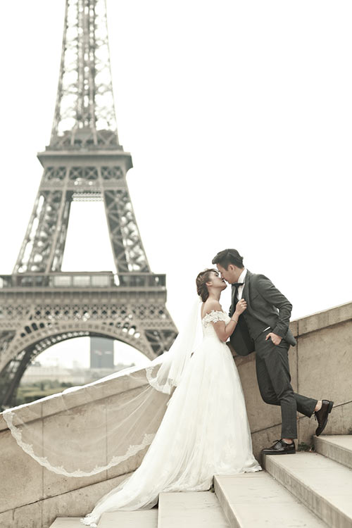 Ảnh cưới Paris của cặp đôi yêu 4 năm gặp 8 lần - 17