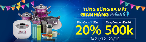 Ra mắt gian hàng Perfect Life, khuyến mãi lên đến 20% - 1