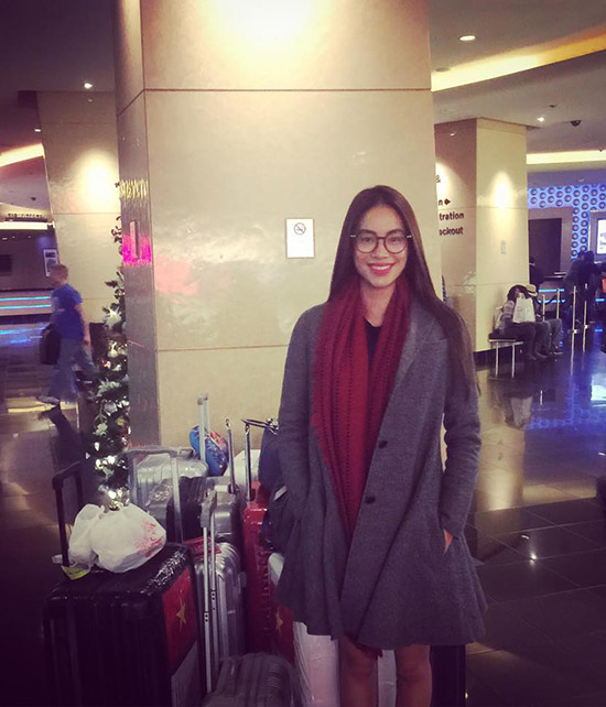 Phạm Hương tự tin khoe mặt mộc sau Hoa hậu hoàn vũ 2015 - 6