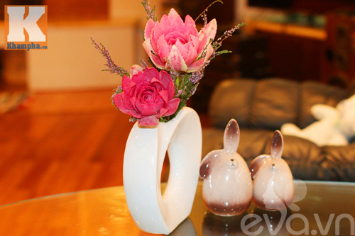 Tỉa hoa từ củ cải đỏ siêu đẹp trang trí bàn ăn - 12