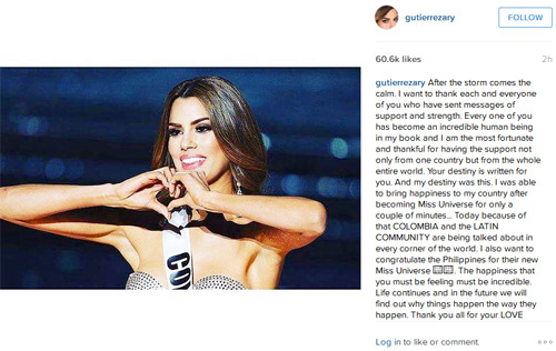 HH Colombia xuất hiện tươi tắn sau tin đồn tự sát - 2