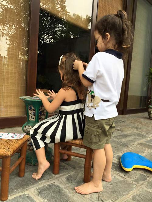 Hai con Hồng Nhung đáng yêu đón Giáng sinh - 4