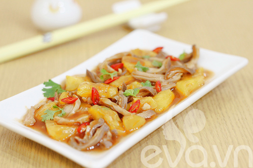 4 món dạ dày heo xào siêu ngon cho ngày rét - 3