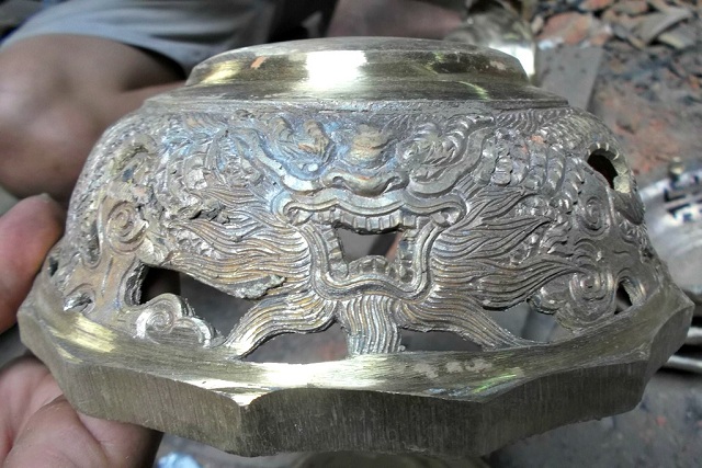 Làng nghề đúc lư đồng đỏ lửa đón Tết về - 7