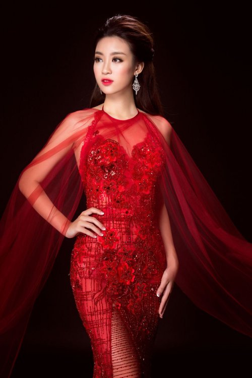 Đến lượt Á hậu Huyền My mặc lại váy của HH Đỗ Mỹ Linh - 2