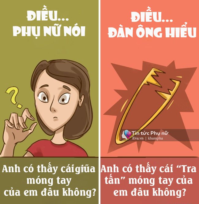 Sự thật hài hước: Đàn bà nói một đằng, đàn ông hiểu một nẻo - 1