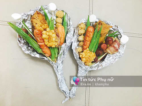 Cận 20/10, hoa làm từ đồ ăn giá 100 nghìn/bó gây sốt Sài Gòn - 2