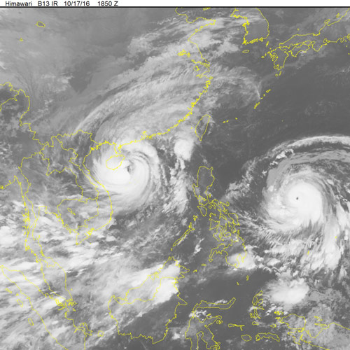 Bão chồng bão: Siêu bão Hải Mã nối đuôi bão số 7 tiến vào biển Đông - 2
