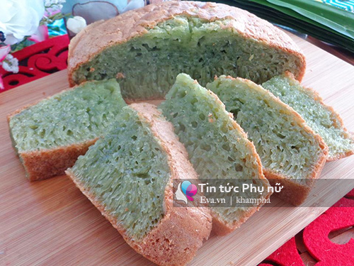 Bánh bò lá dứa béo ngậy, dai ngon - 10