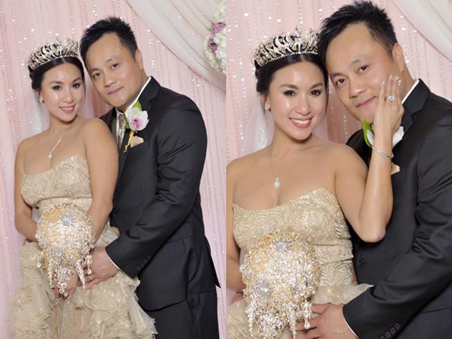 Diễn viên Y Phụng hạnh phúc bên ông xã trong đám cưới lần 2 tại Mỹ