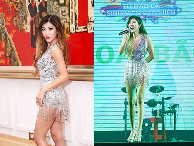 Trang Pháp xuất hiện với thân hình gầy đi trông thấy sau scandal