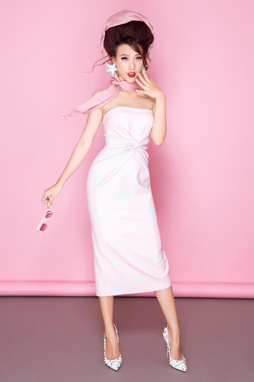 Á hậu Hoàng Oanh ngọt như kẹo bông với gam màu pop-art - 6