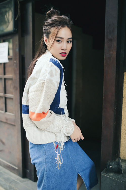 Con gái Sài Gòn hãy học cách mặc đồ thu đông như nàng Cám Lan Ngọc - 1