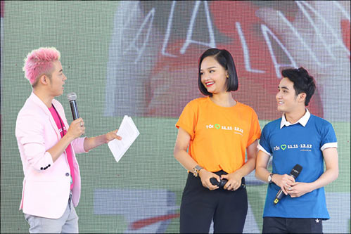 Miu Lê trẻ trung, nhắng nhít bên Thanh Duy Idol giữa phố Sài thành - 8