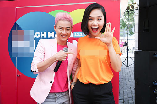 Miu Lê trẻ trung, nhắng nhít bên Thanh Duy Idol giữa phố Sài thành - 2