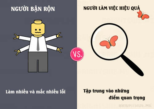 Sự khác nhau giữa người bận rộn và người làm việc hiệu quả - 5