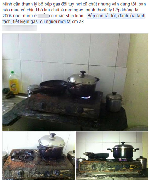 Đây chính là chiếc bếp gas thanh lý giá 200 nghìn “hot” nhất mạng xã hội hiện nay - 2