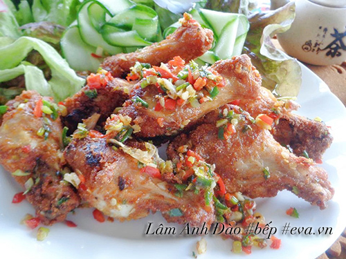 Đùi gà chiên xóc ớt tỏi dễ làm mà ngon - 7