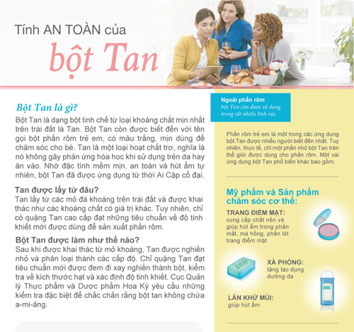 Tính an toàn của bột Tan - 1