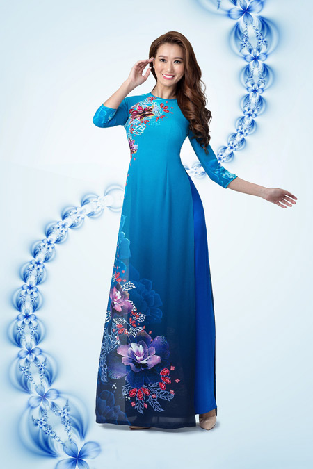 Khoe vẻ rạng ngời cùng bộ sưu tập áo dài Ngọc Khuê Các - 1