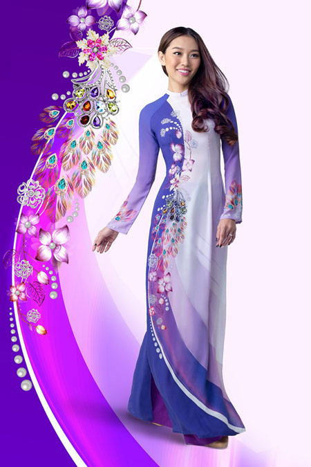Khoe vẻ rạng ngời cùng bộ sưu tập áo dài Ngọc Khuê Các - 5