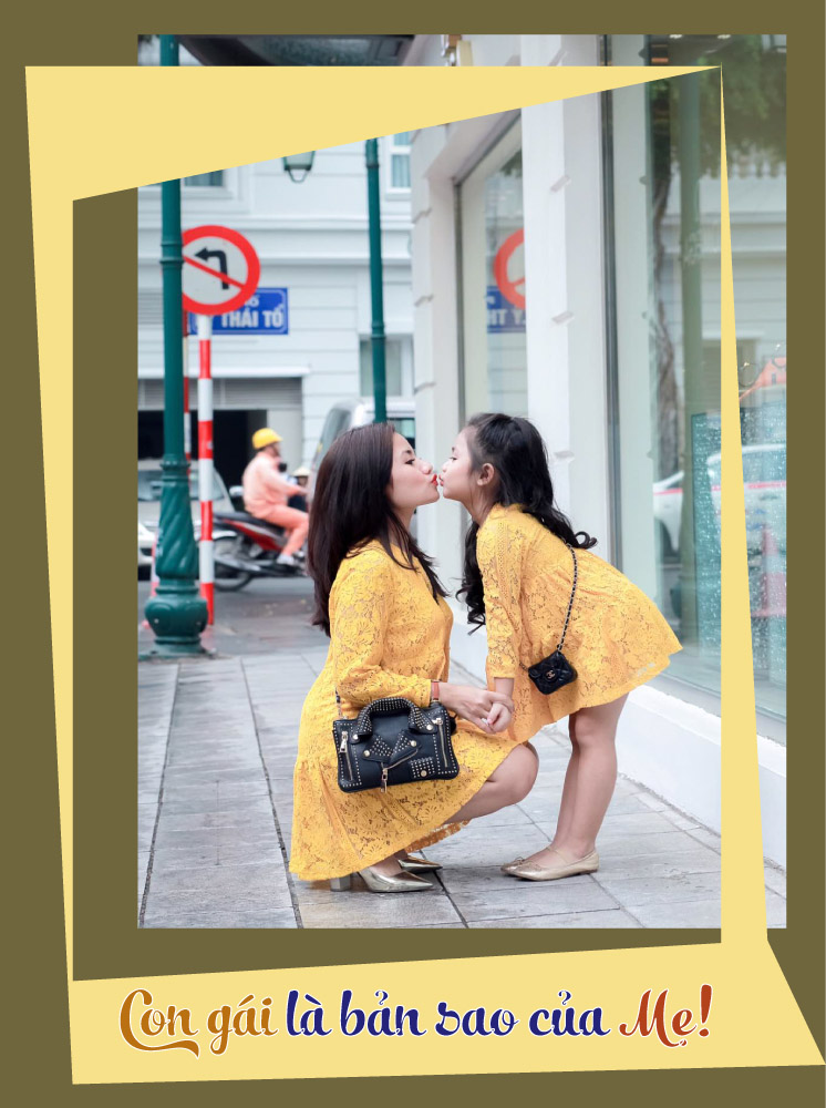 Giữa mùa đông, 2 mẹ con Hà Thành vẫn vô tư diện đồ hè ngọt ngào mát mẻ - 2