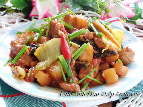 Ba chỉ xào dưa cải chua cực kỳ tốn cơm đấy nhé! - 10