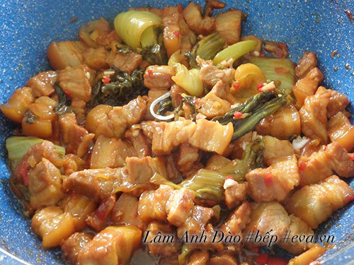 Ba chỉ xào dưa cải chua cực kỳ tốn cơm đấy nhé! - 7