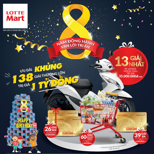 138 giải thưởng khủng tri ân khách hàng từ LOTTE Mart - 1
