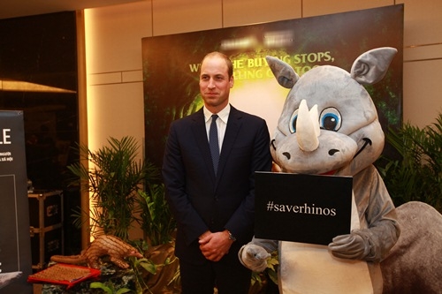 Hoàng tử William dễ thương bắt tay tê giác trong sự kiện ở Việt Nam - 6