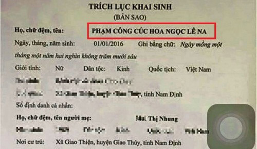 Cười đau bụng với những kiểu đặt tên con của những ông bố bà mẹ Việt quot;vui tínhquot; - 6