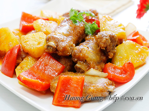 Sườn chiên giòn sốt dứa hấp dẫn cuối tuần - 8