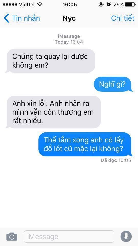 Cười đau bụng với loạt tin nhắn của tình cũ “phũ” đừng hỏi! - 13
