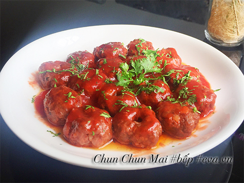 Đổi vị với thịt bò viên phô mai sốt tương cà ngon mê ly - 8