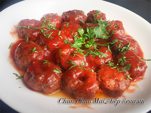 Đổi vị với thịt bò viên phô mai sốt tương cà ngon mê ly - 10