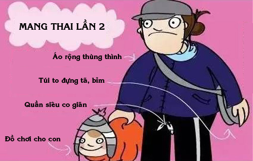 Sự khác biệt hài hước giữa mang thai lần đầu và lần hai - 8