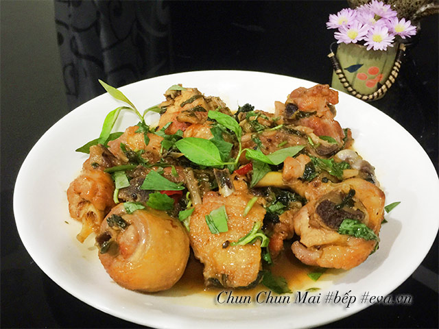 Gà kho rau răm tuyệt ngon cho ngày lạnh