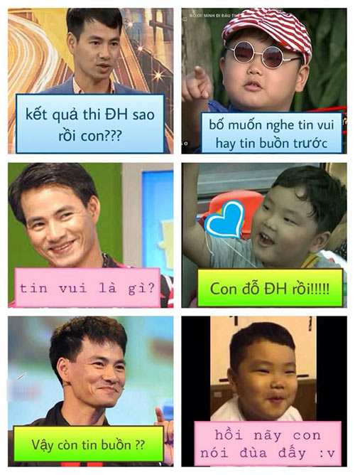 Xuân Bắc và con trai - cặp bố con được chế ảnh amp;#34;cười đau ruộtamp;#34; nhiều nhất 2016 - 3