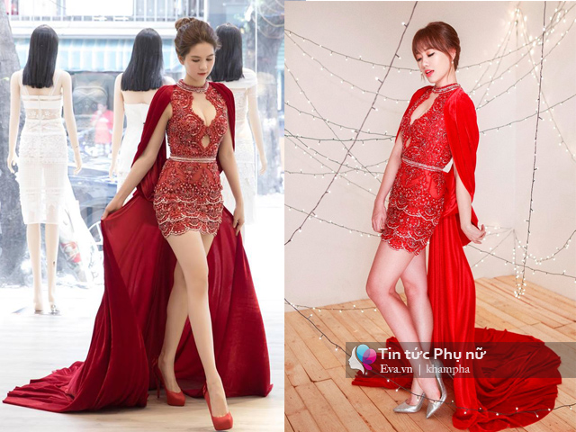 Vừa đám cưới xong, Hari Won đã đụng váy với Ngọc Trinh - 6