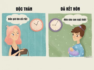 Phụ nữ phải đối mặt với những thay đổi gì khi kết hôn, xem bộ ảnh này là biết ngay!