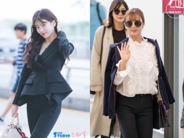 Thu này, chị em công sở chưa biết mặc gì hãy học ngay thời trang sân bay sao Hàn