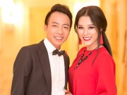 Sao Việt - Hoa Trần, vợ Việt Hoàn mặc váy đỏ rực, xinh đẹp lộng lẫy sánh đôi với chồng