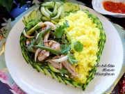 Bếp Eva - Bữa sáng vừa ngon lại no căng bụng với xôi gà trộn rau răm